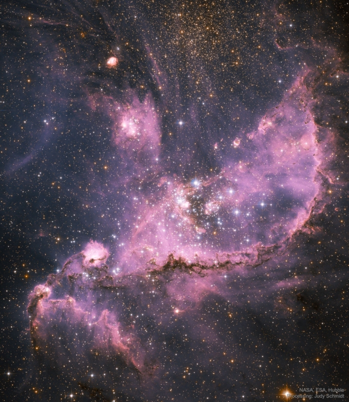 Star Forming Cluster in the SMC