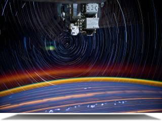 Space Station Star Trail