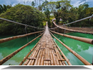 Photograph by IAmAndrewHi Bohol’s Sipatan Twin Hanging Bridge